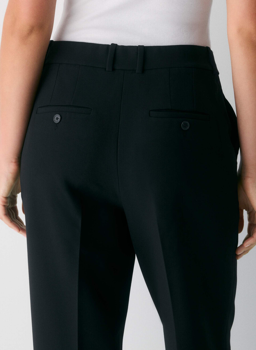 new agency curve-fit pant - ressential black