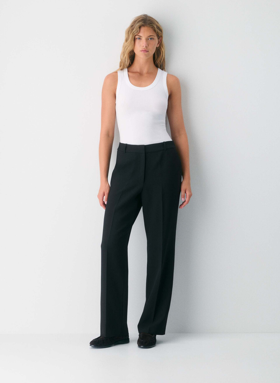 new agency curve-fit pant - ressential black