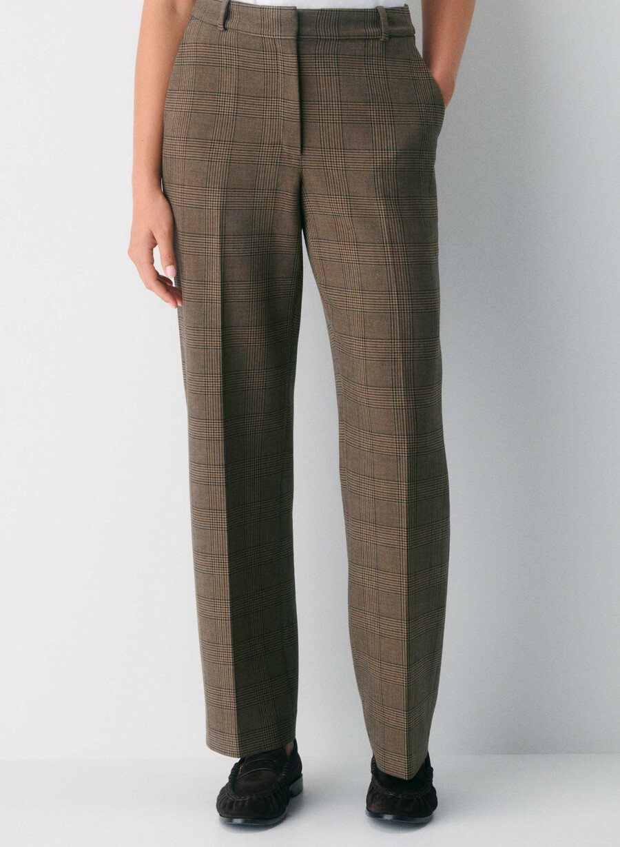 new agency curve-fit pant - ressential tyson chk browntaup