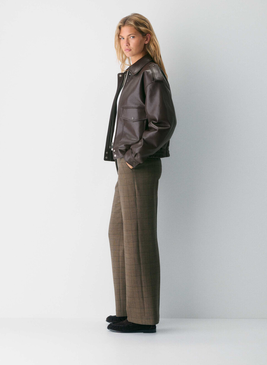 new agency curve-fit pant - ressential tyson chk browntaup