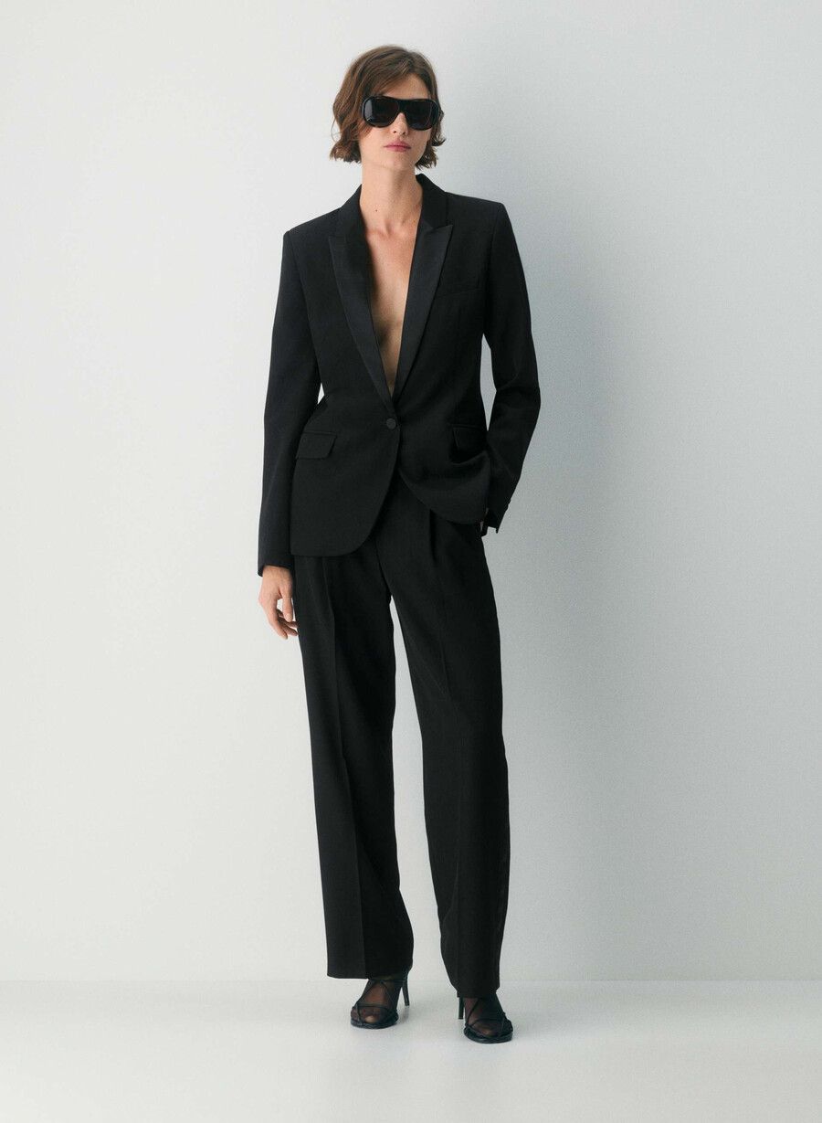 charisse wool blazer black