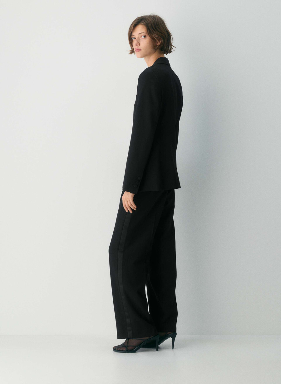charisse wool blazer black