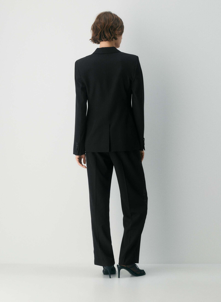 charisse wool blazer black