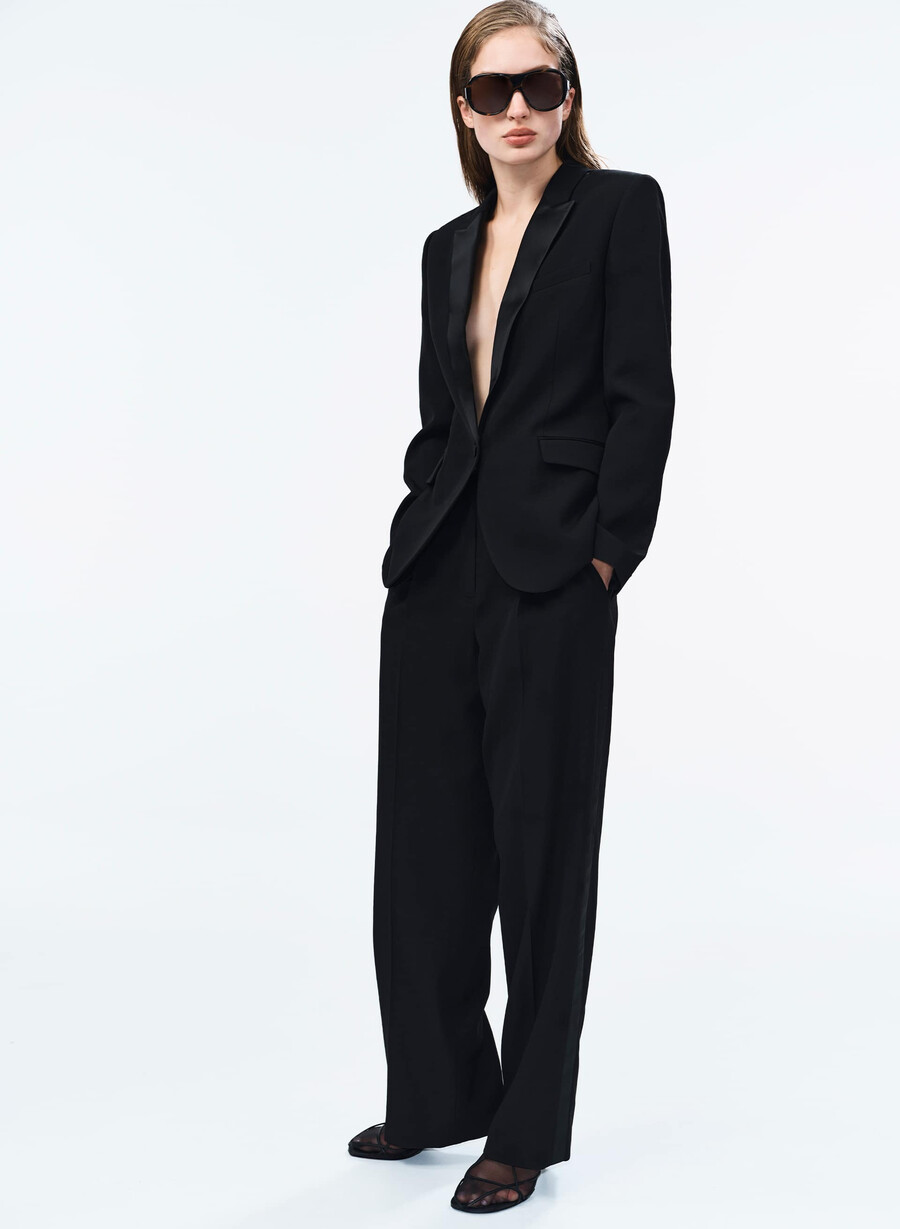 charisse wool blazer black