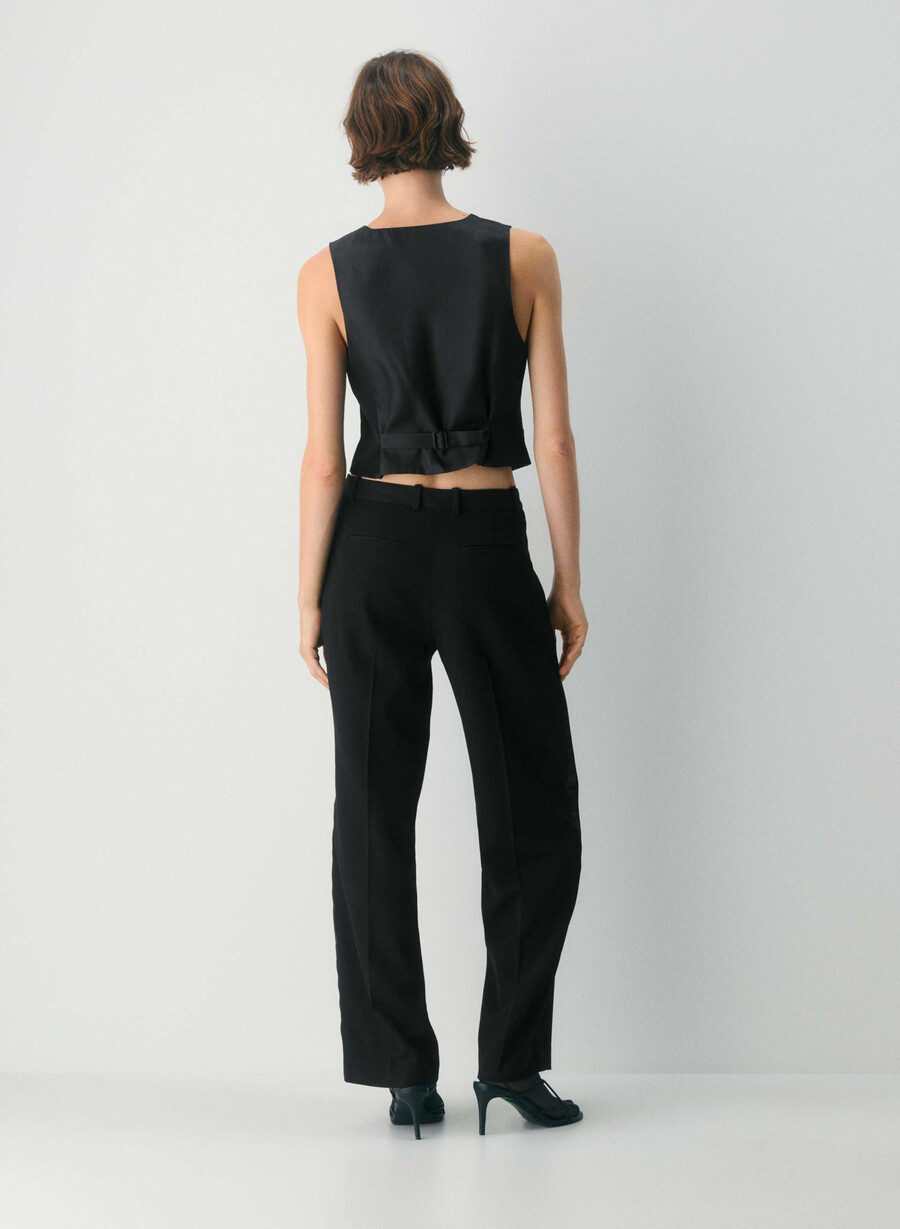 jordan wool vest black