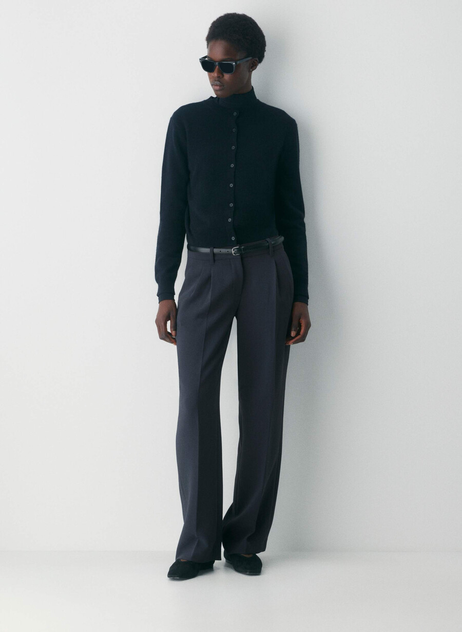 the effortless pant curve-fit lo-rise - crepette dark night navy