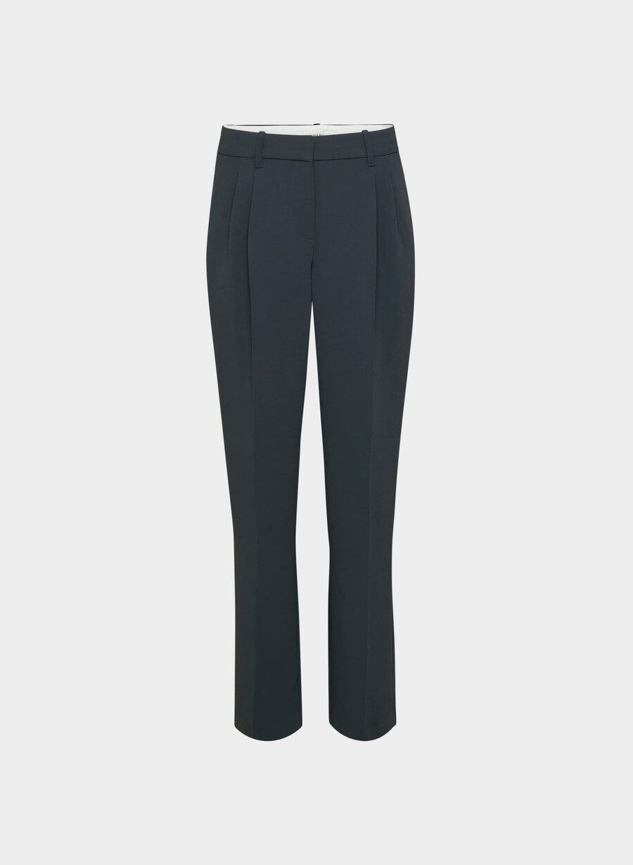the effortless pant curve-fit lo-rise - crepette dark night navy