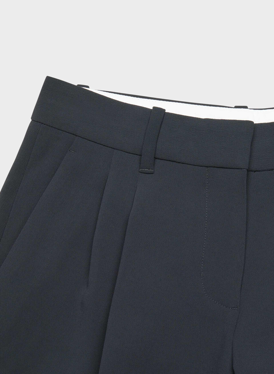 the effortless pant curve-fit lo-rise - crepette dark night navy