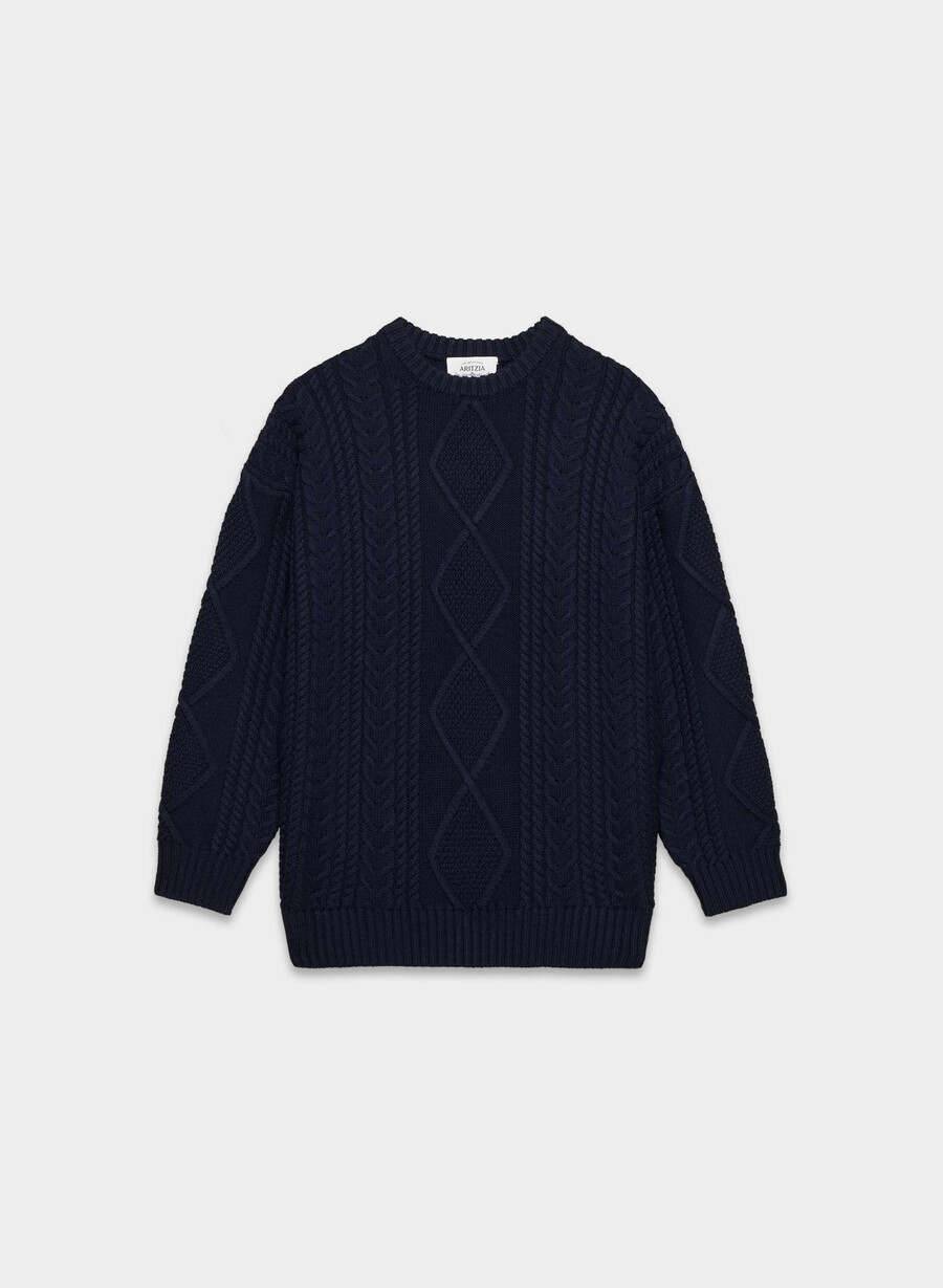 heritage knit merino wool crew sweater whisper white