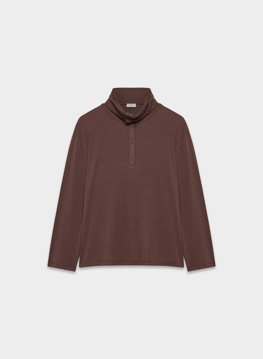 riverside turtleneck cocoa powder brown