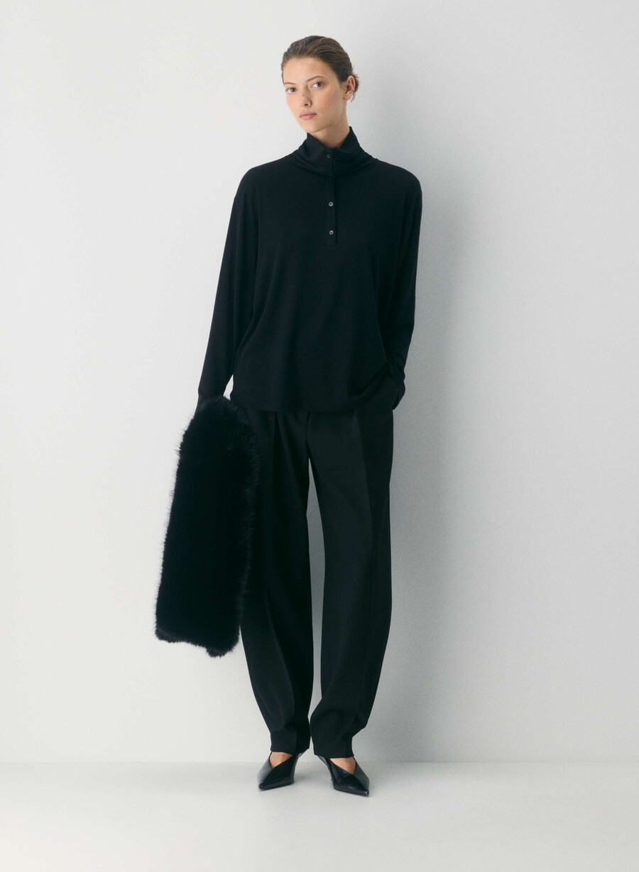 riverside turtleneck cocoa powder brown