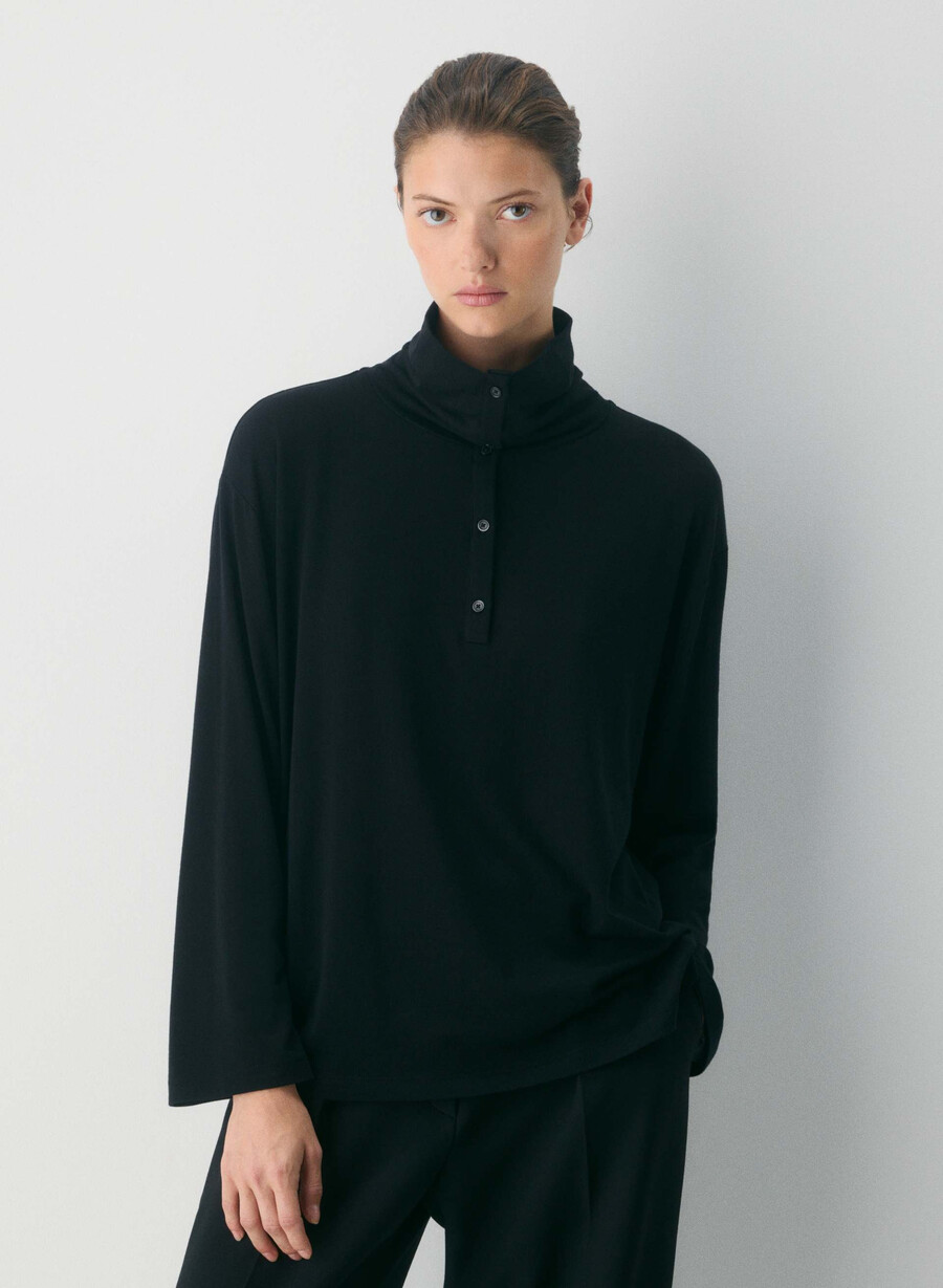 riverside turtleneck cocoa powder brown