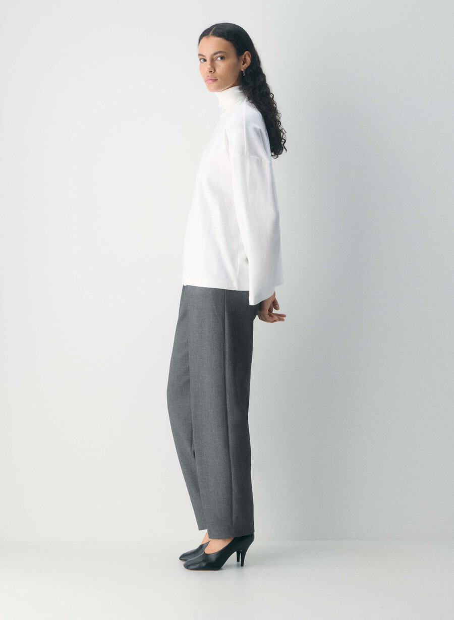 interlock cotton rydel turtleneck white