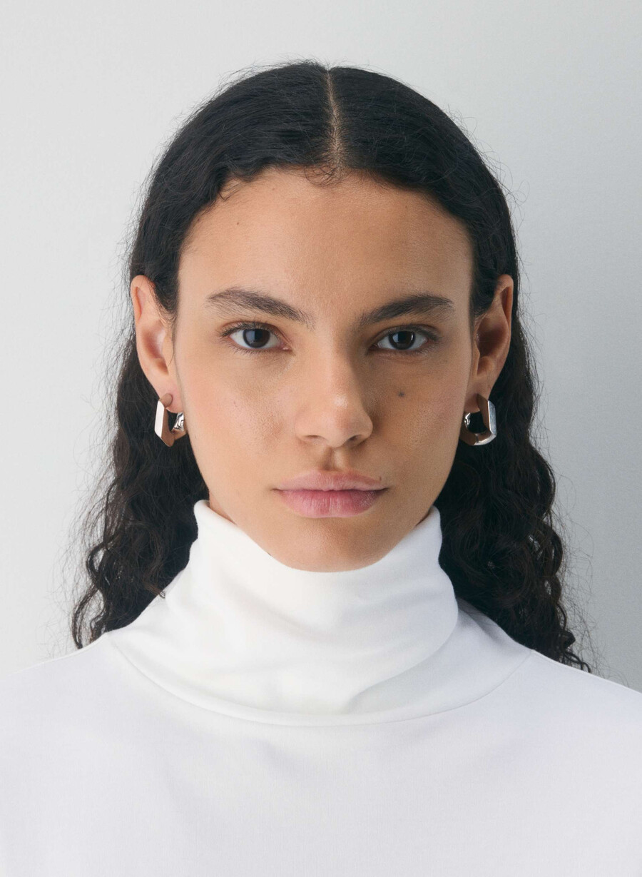 interlock cotton rydel turtleneck white