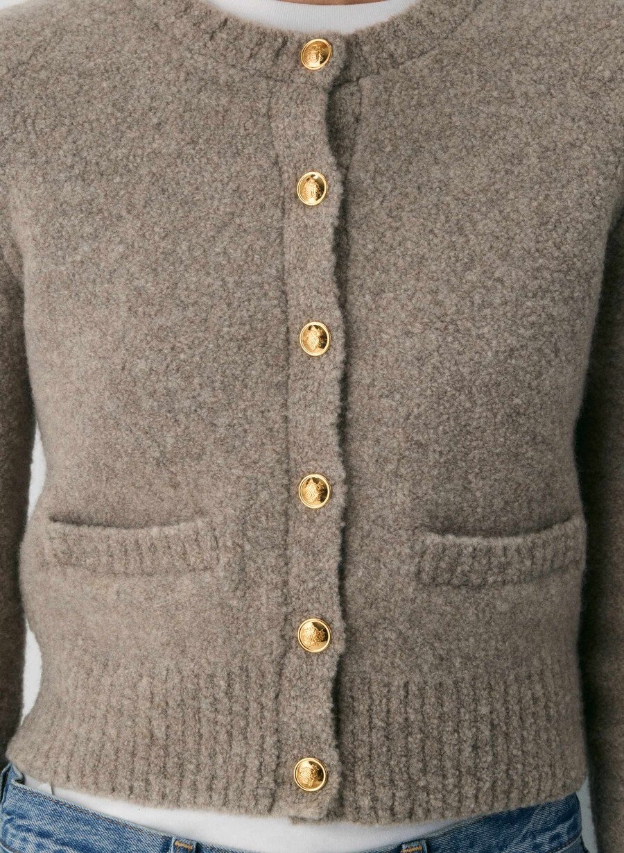 vernon merino wool cardigan light birch