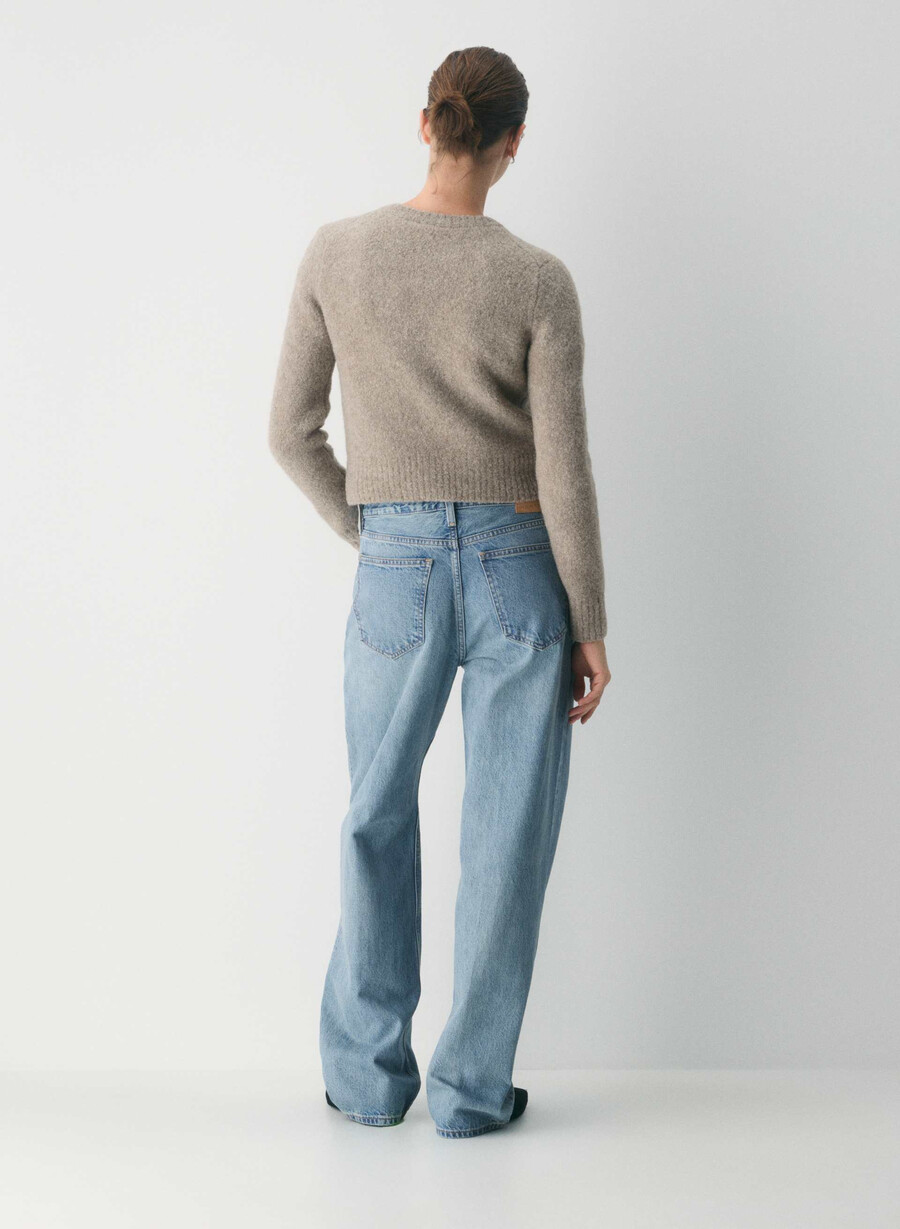 vernon merino wool cardigan light birch