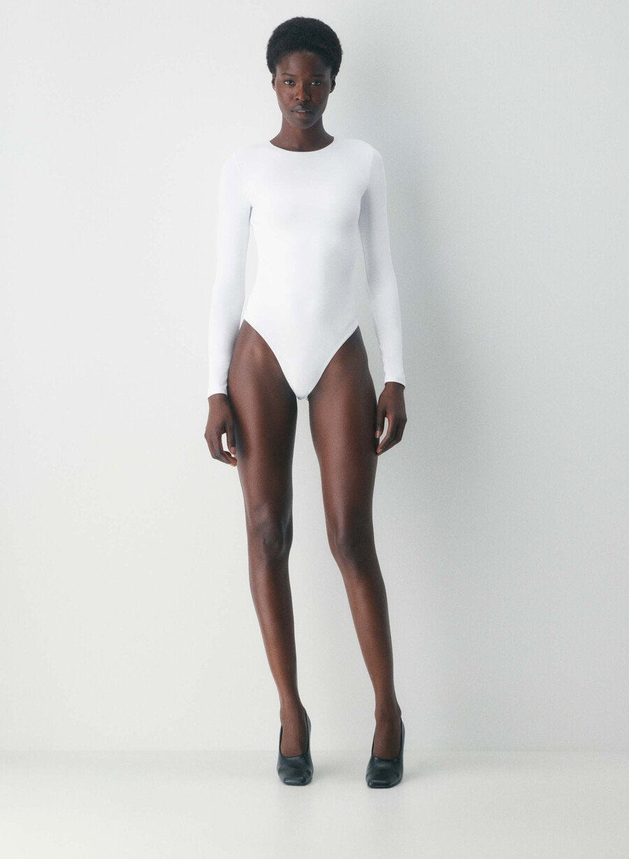 original contour turn bodysuit bright white