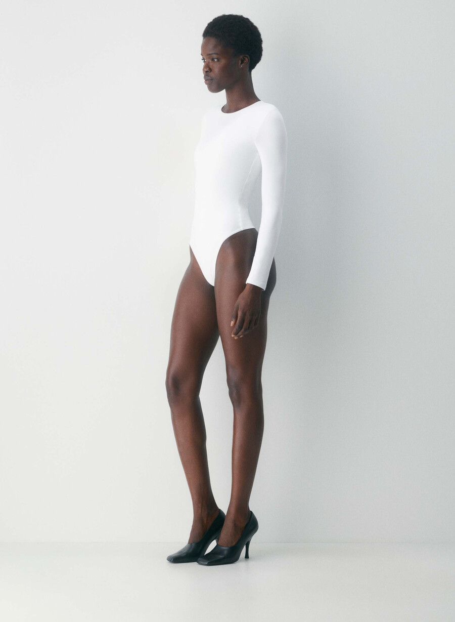 original contour turn bodysuit bright white