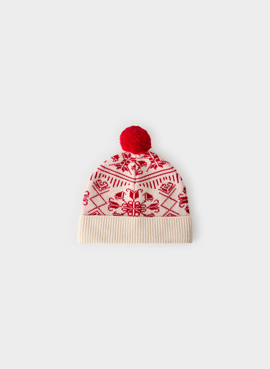 wonder wool cashmere beanie lt birch flashing rd
