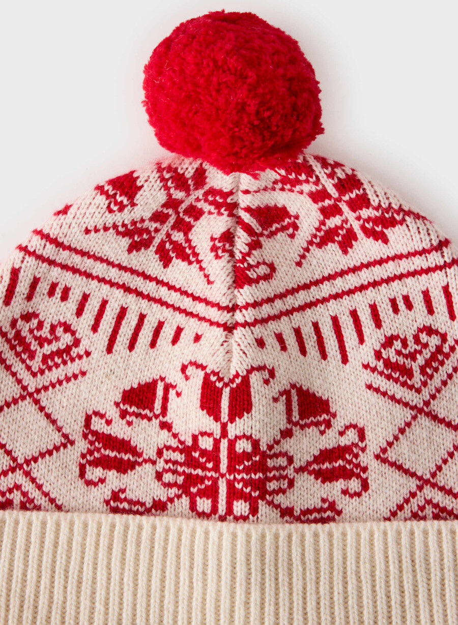 wonder wool cashmere beanie lt birch flashing rd