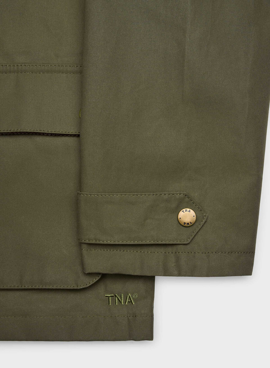 decibel waxed jacket caper green