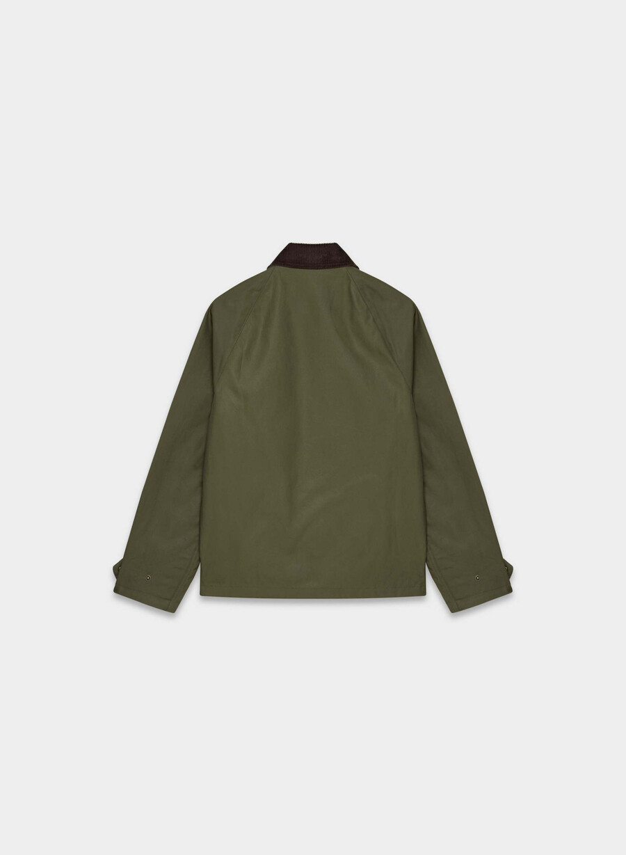 decibel waxed jacket caper green