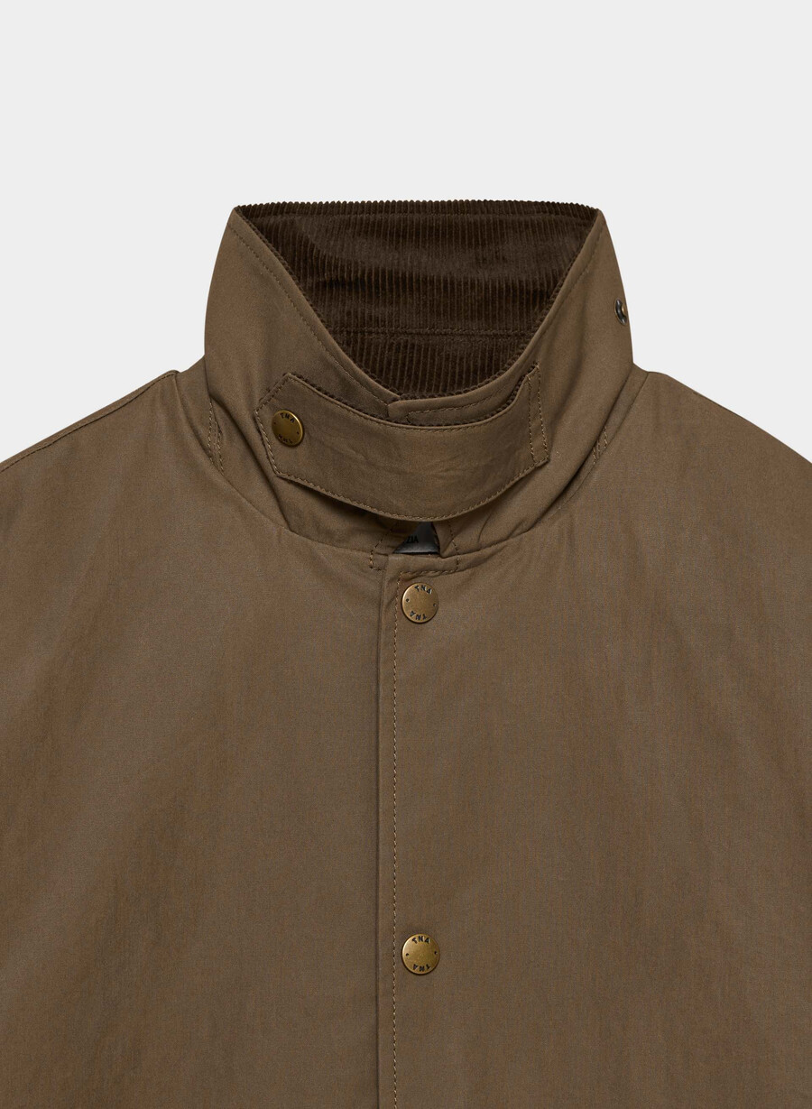 soundwave waxed trench coat sycamore brown