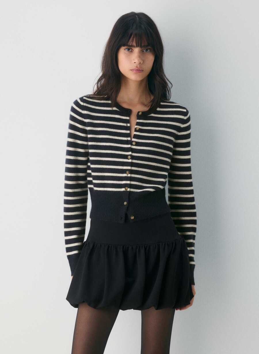 jolie wool cashmere cardigan frozen berry