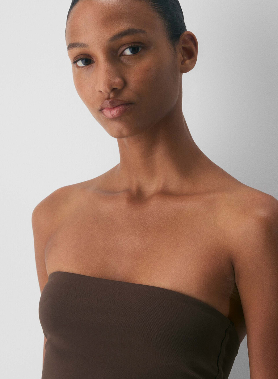original contour appeal waist tube top rich mocha brown