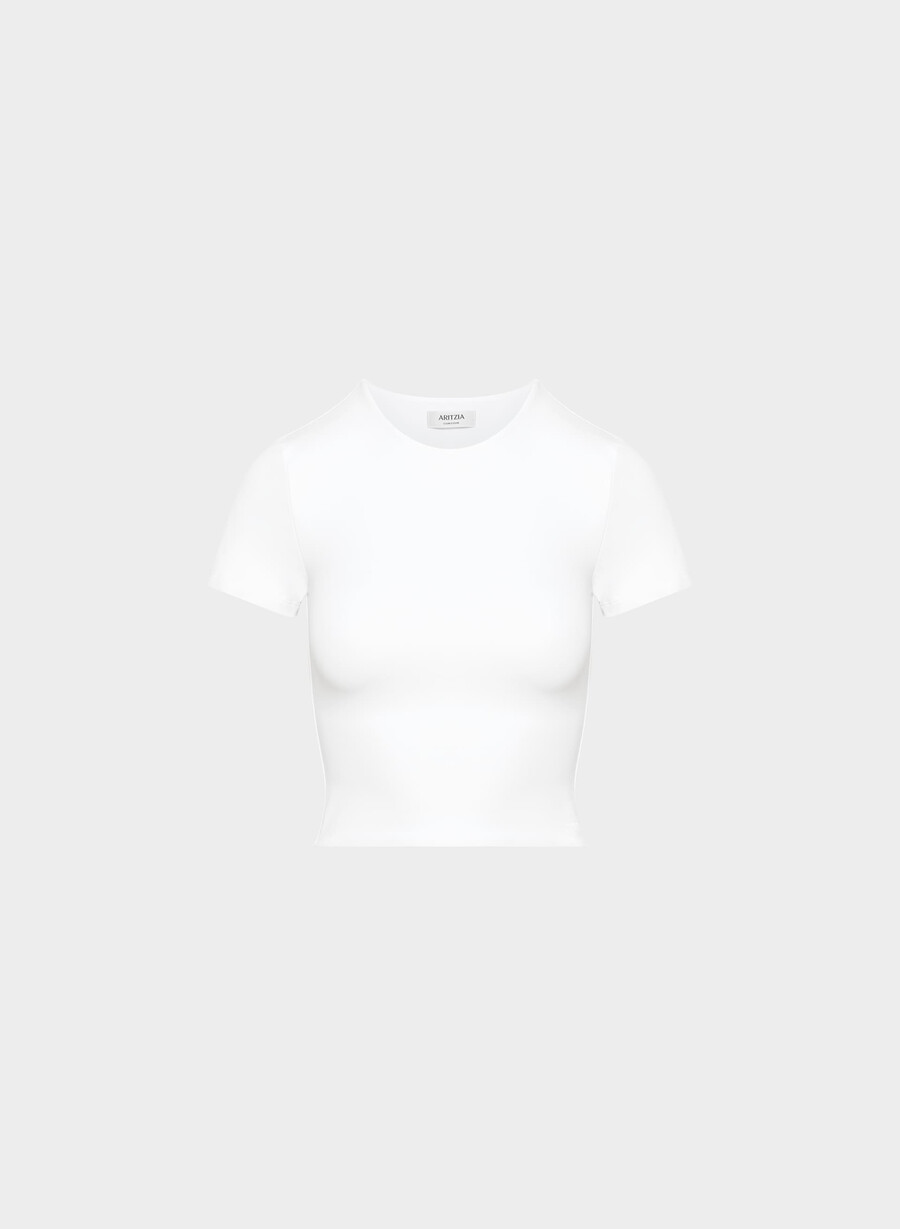 original contour marvel crew waist t-shirt bright white