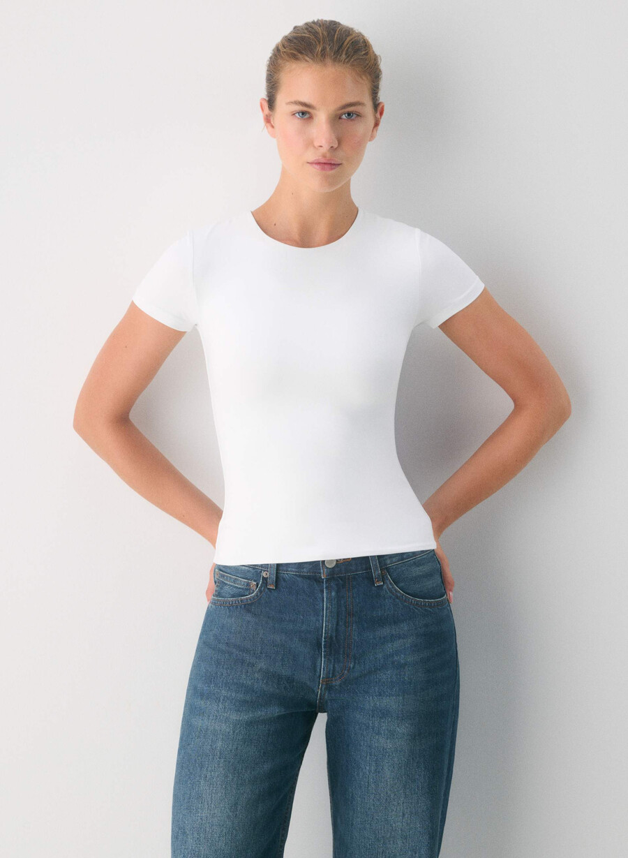 original contour marvel crew t-shirt bright white