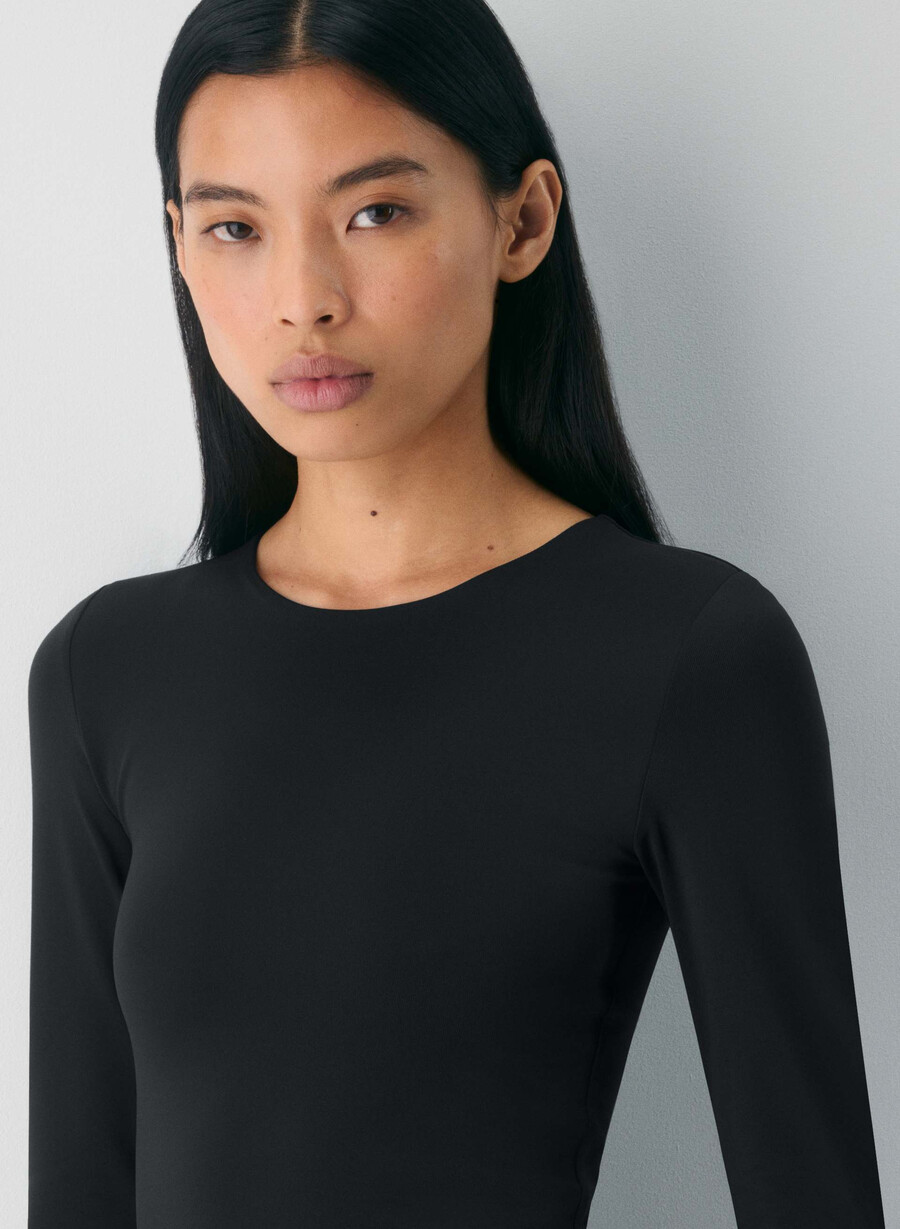 original contour splendid crew longsleeve black