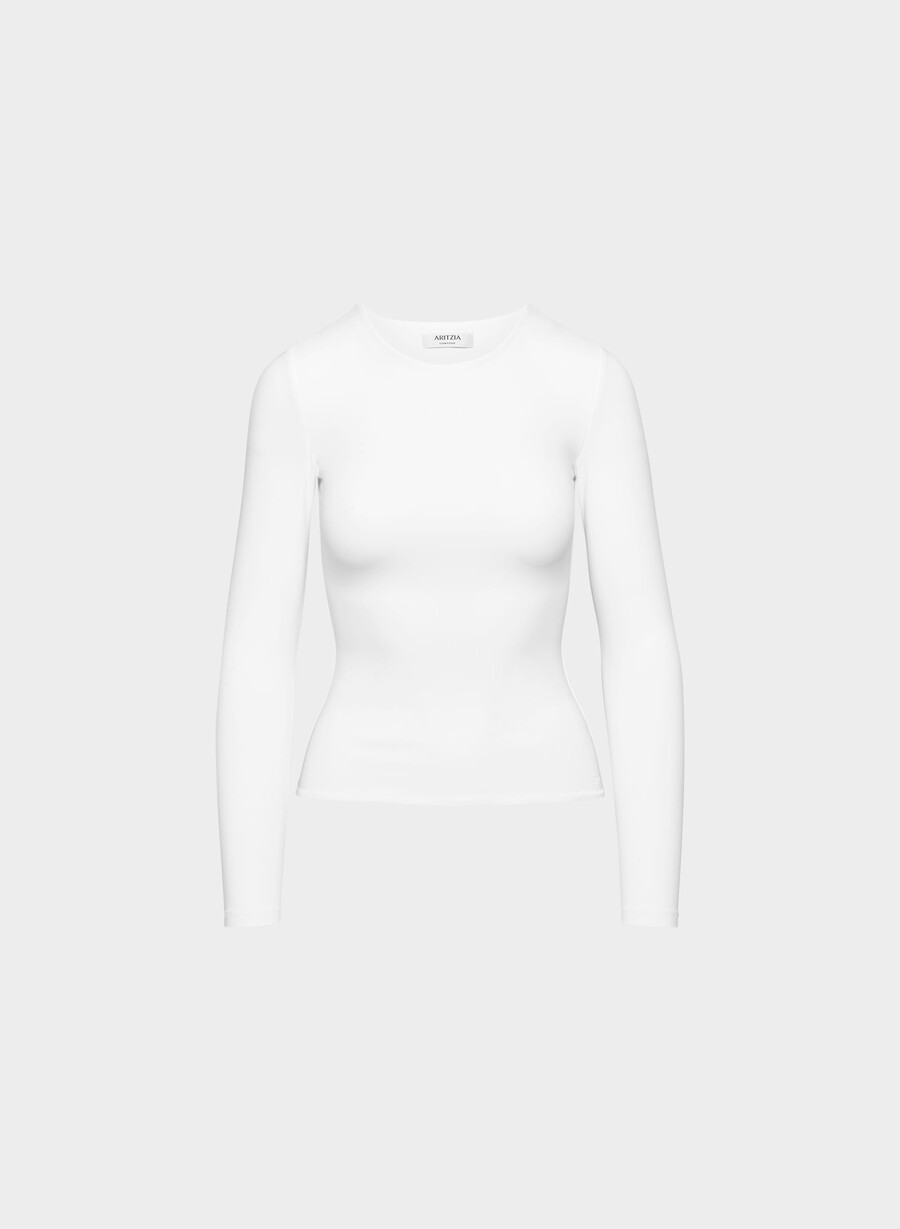 original contour splendid crew longsleeve bright white