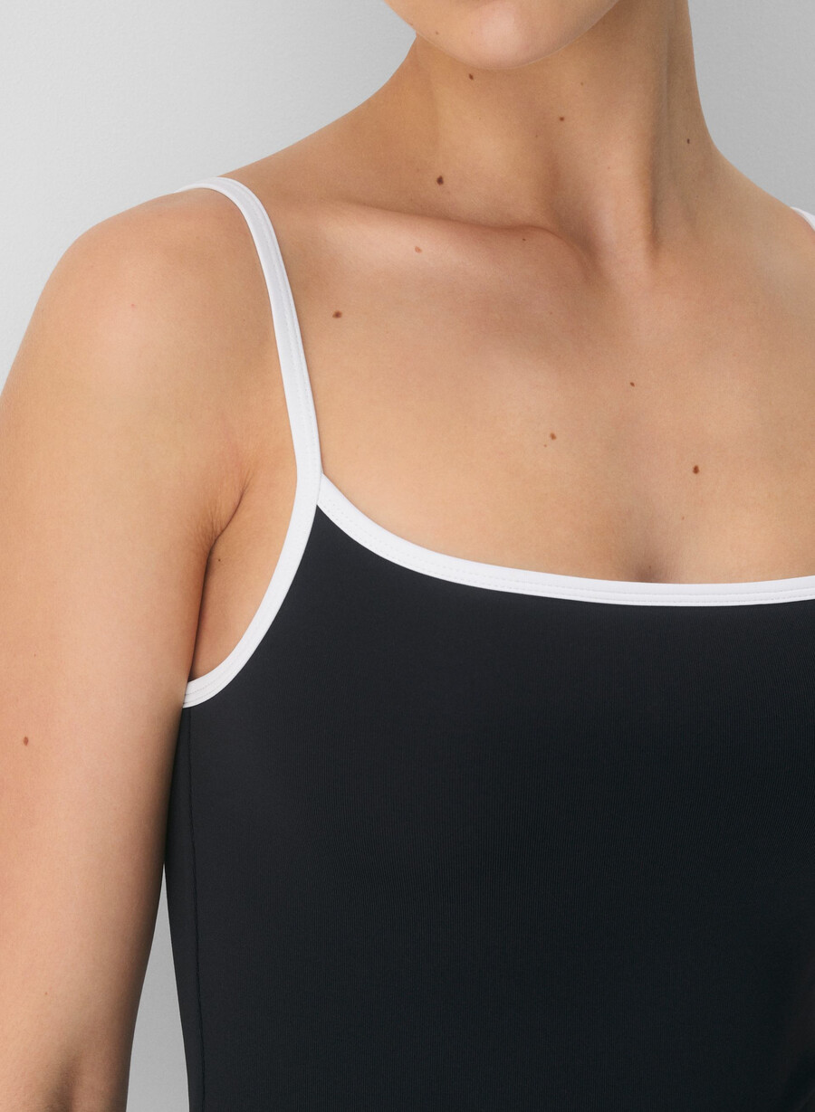 original contour swoop cami tank blackwhite