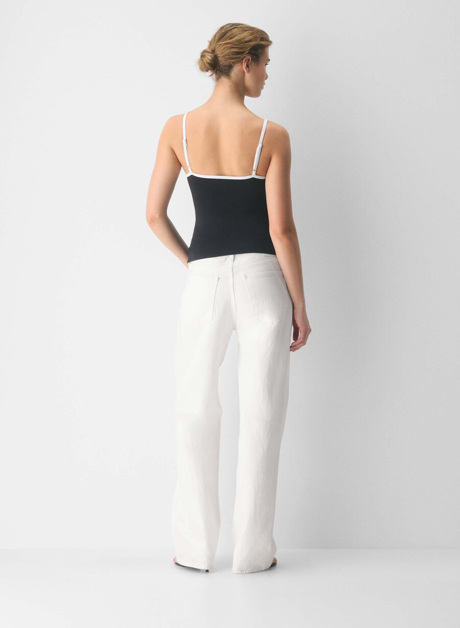 original contour swoop cami tank blackwhite