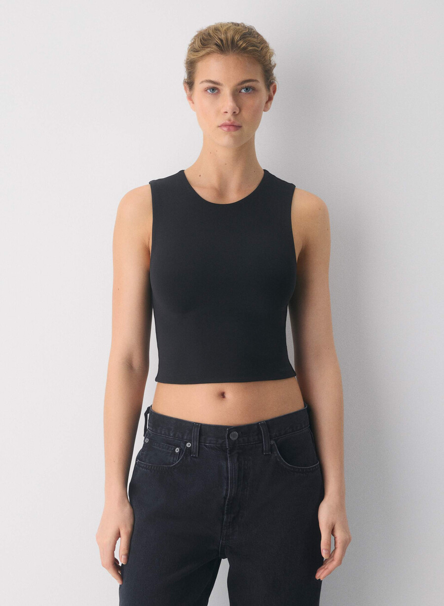 original contour tenor crew tank matte pearl