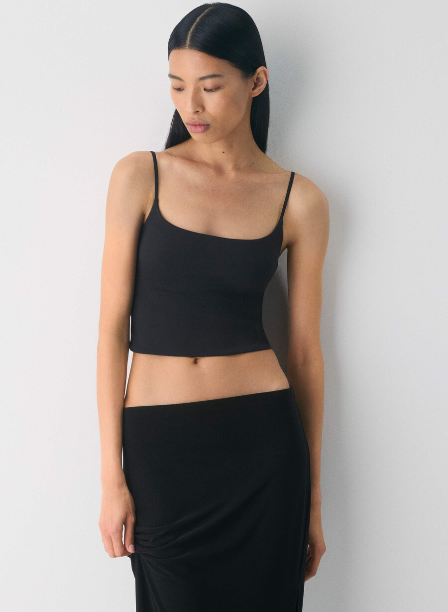 original contour presence waist cami tank black