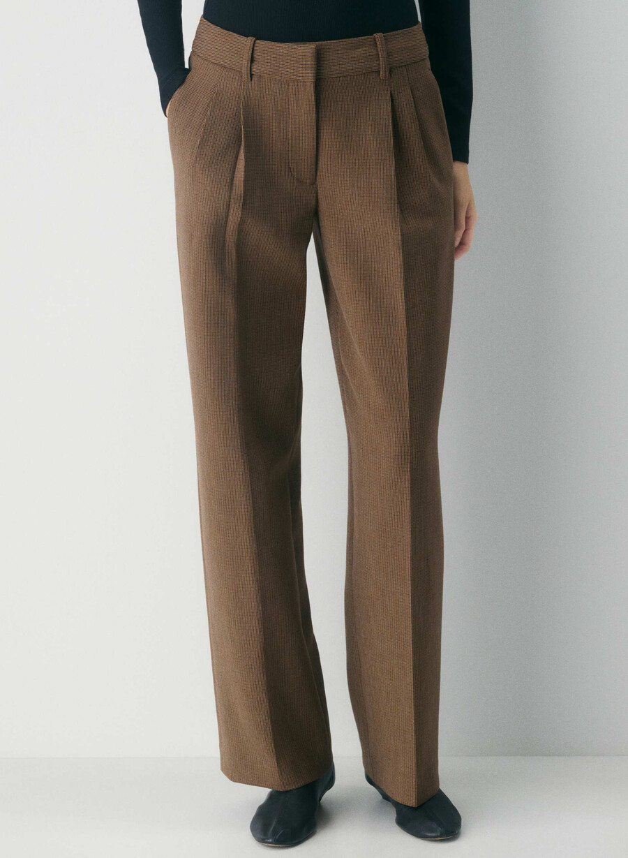 the effortless pant lo-rise - ressential kyle check svlmsc b