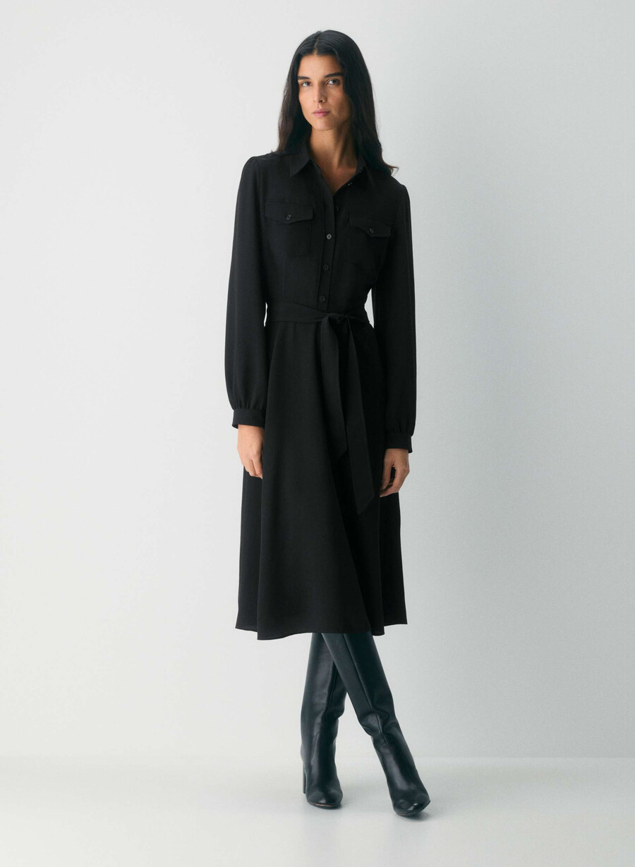 retwill songbird dress black