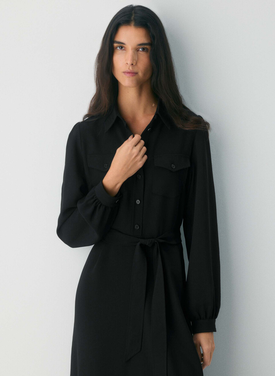 retwill songbird dress black