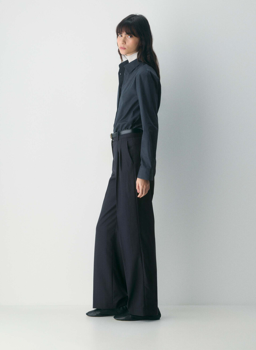the effortless pant - refined brnt stripe dk n nv