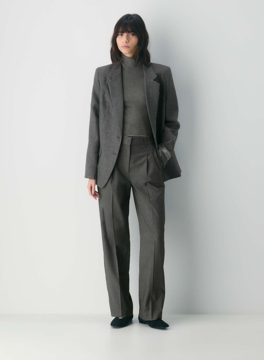 the effortless pant - refined heather charcoal