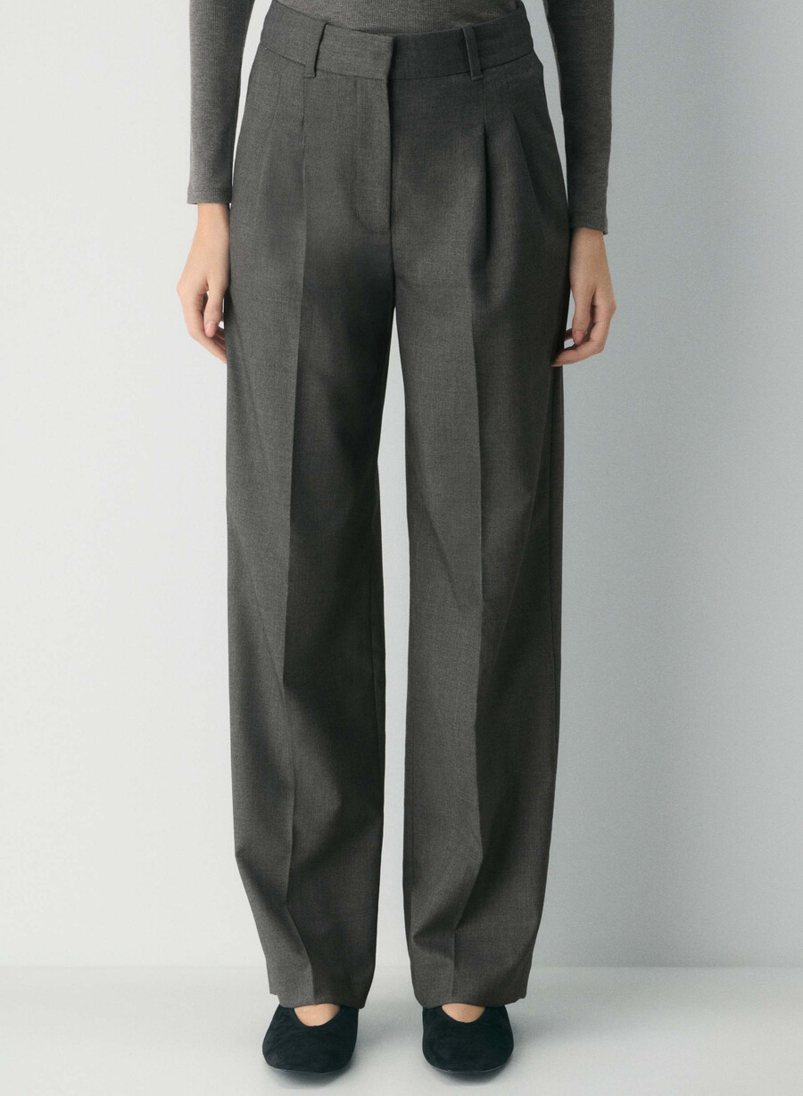 the effortless pant - refined heather charcoal