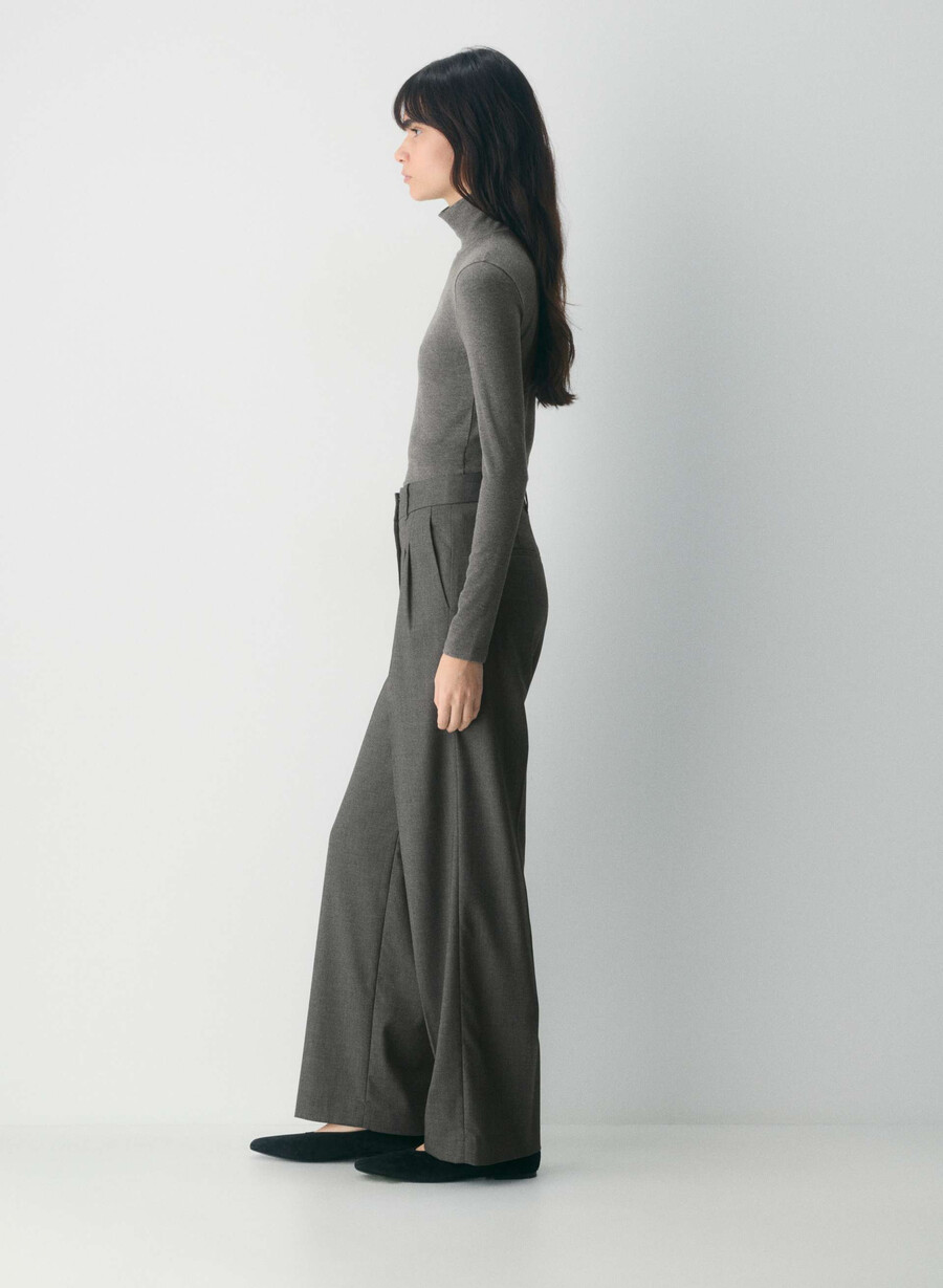 the effortless pant - refined heather charcoal