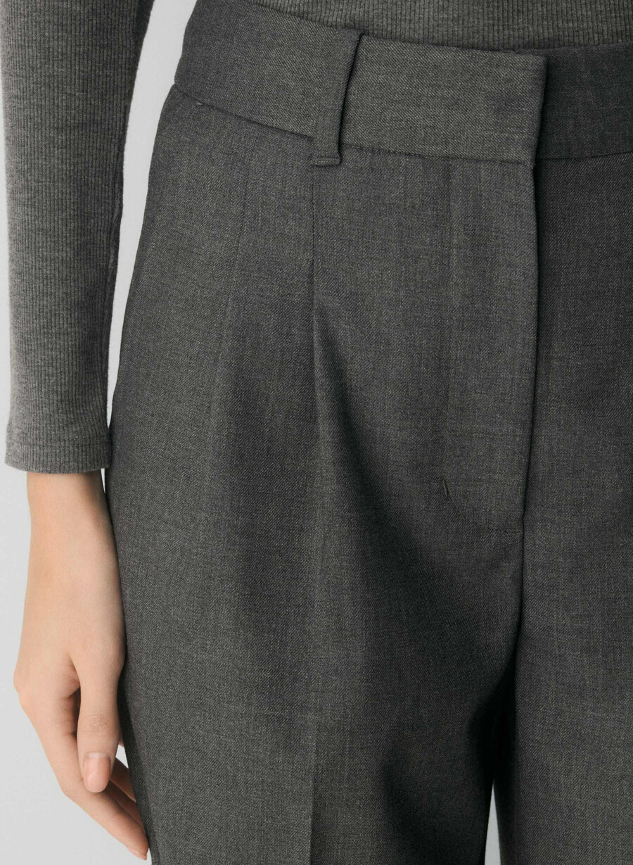 the effortless pant - refined heather charcoal