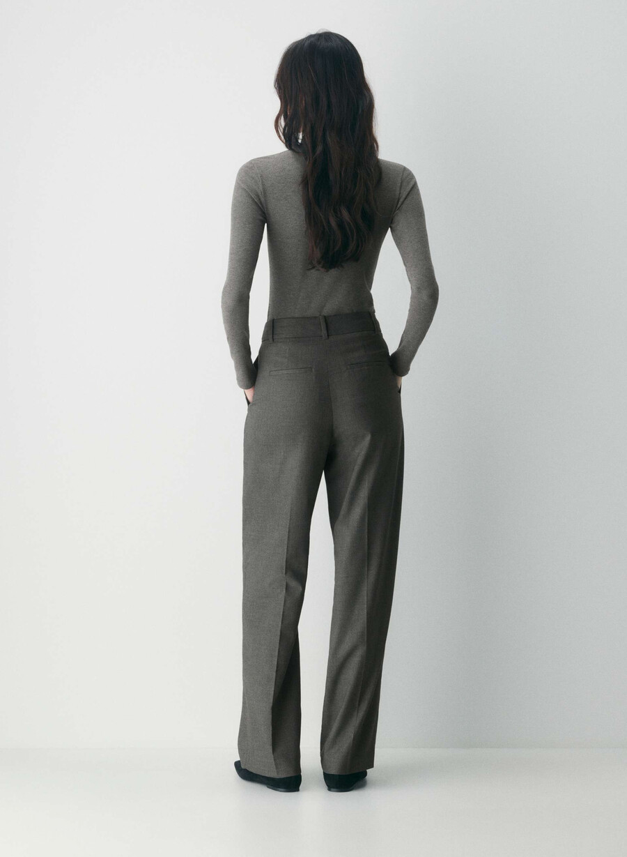 the effortless pant - refined heather charcoal