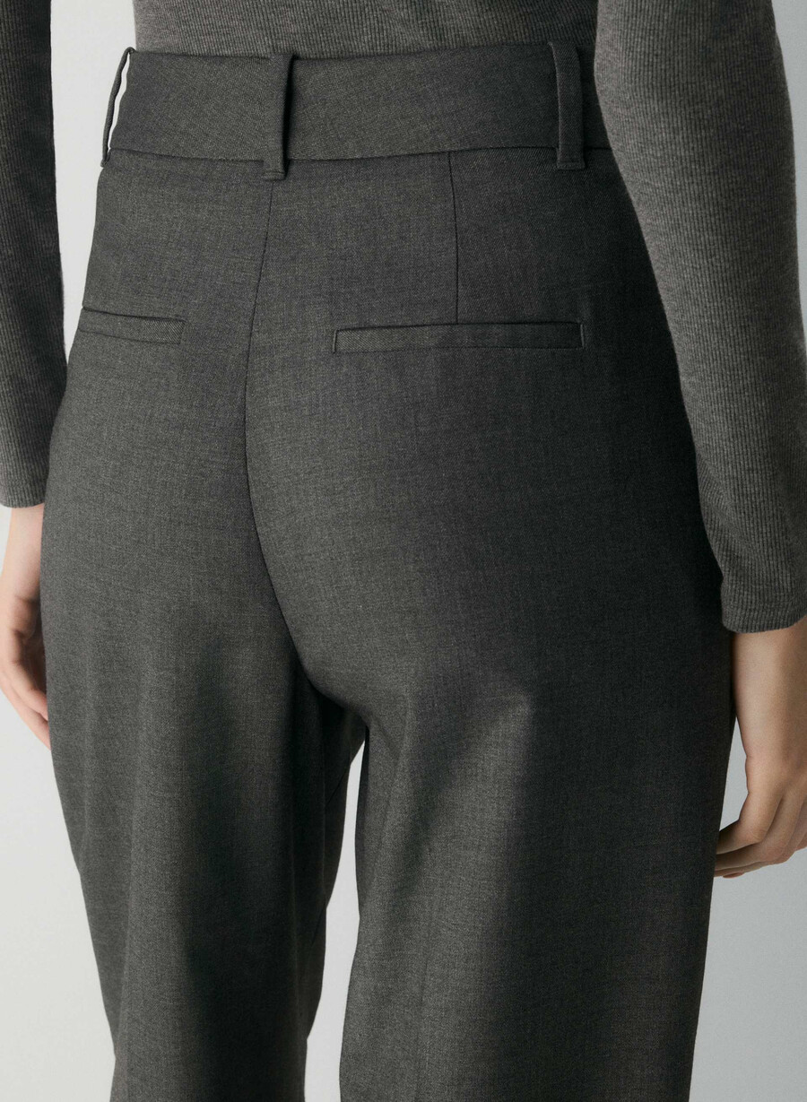 the effortless pant - refined heather charcoal
