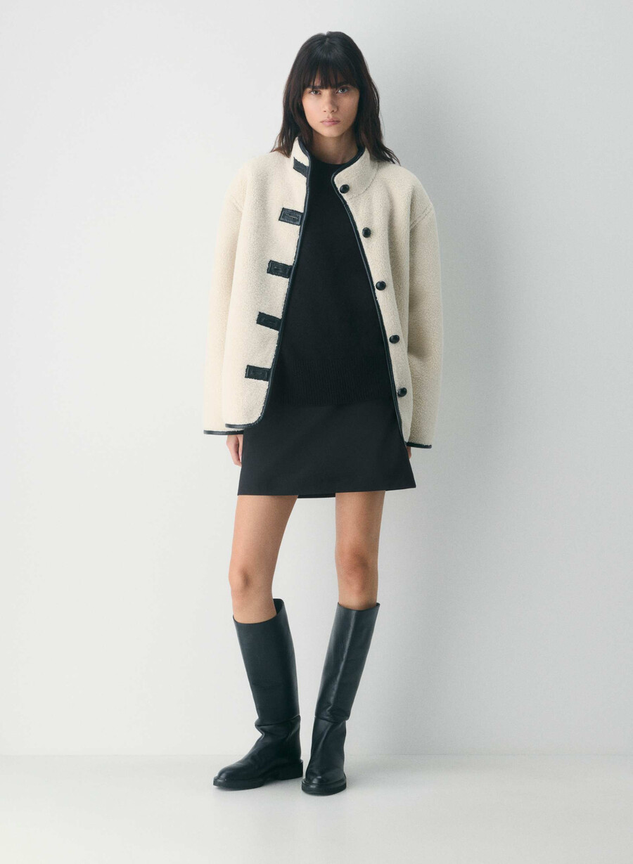 classic mini skirt - refined black