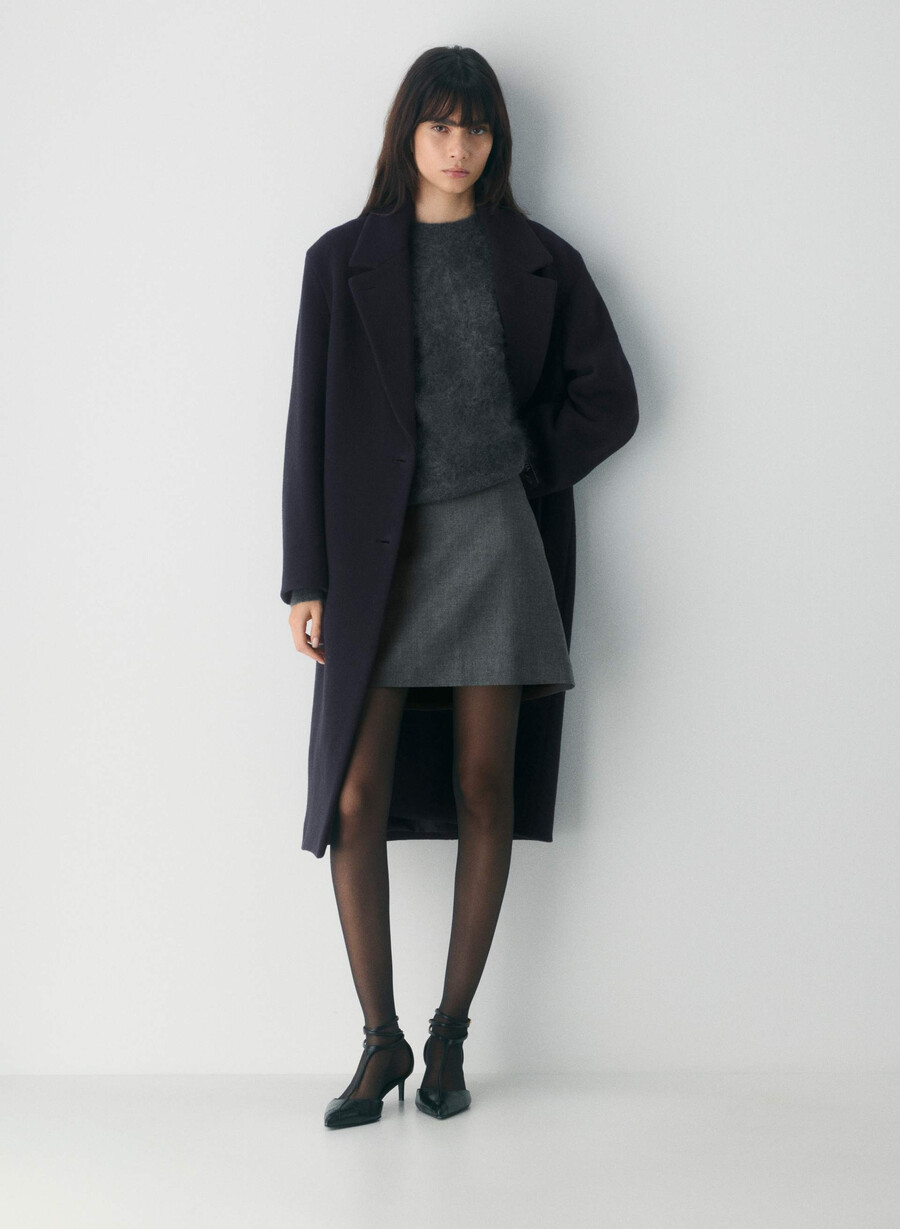 classic mini skirt - refined heather charcoal