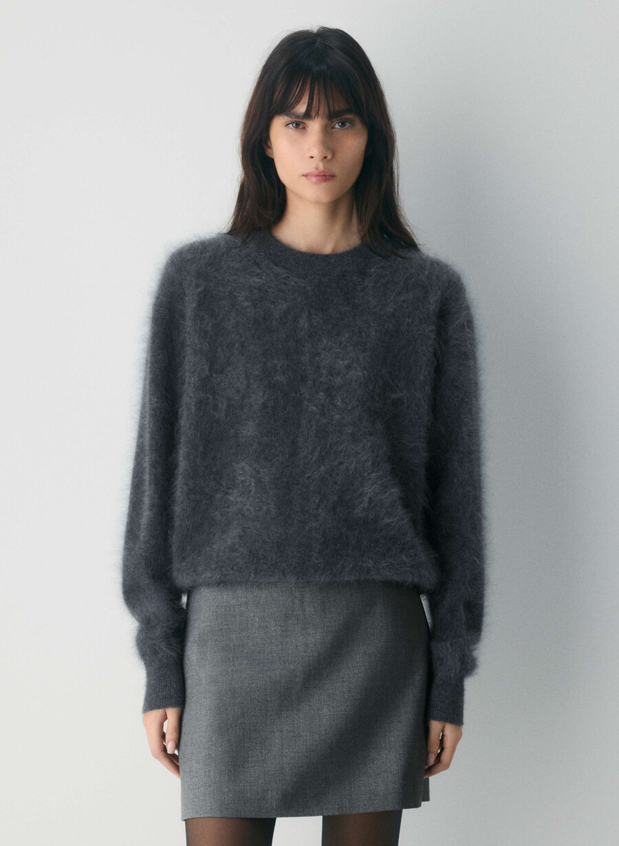 classic mini skirt - refined heather charcoal